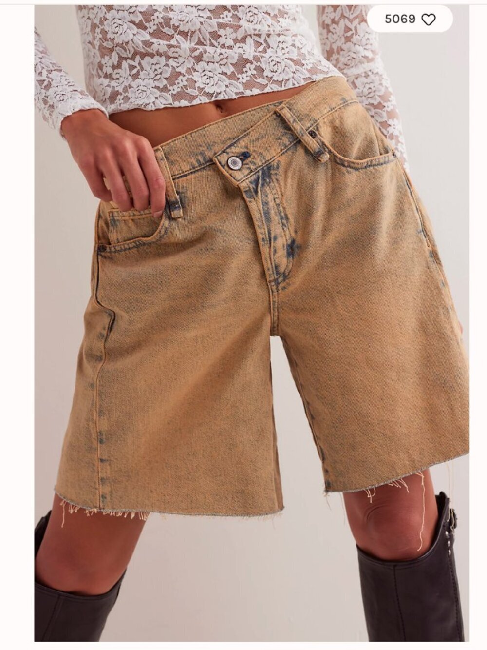 NWOT Free People We The Free Boomerang Long Shorts